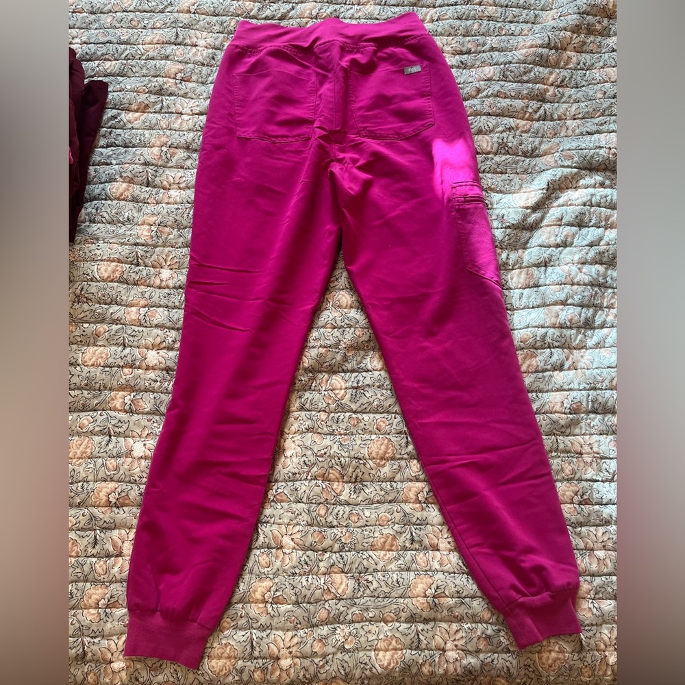 Figs Women’s Raspberry Sorbet Zamora High Waisted… - image 2